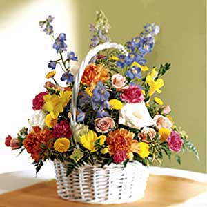 Cedar Knolls Florist | White Basket