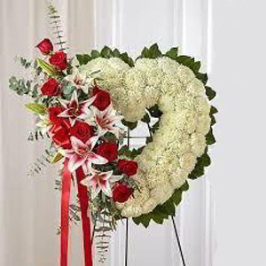 Dangler Funeral Home | Rose Lily Heart