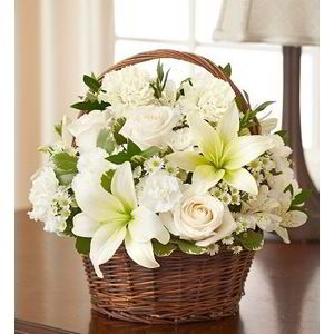 Cedar Knolls Florist | Basket of Whites