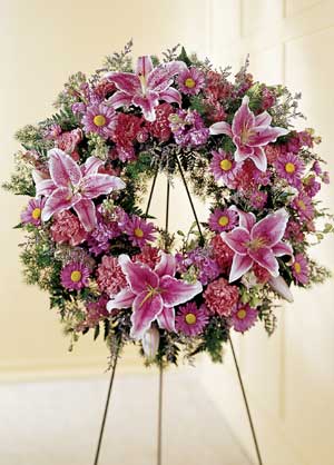 Dangler Funeral Home | Lily Wreath